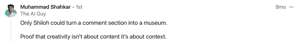 A cultural Hall of Comments exchange